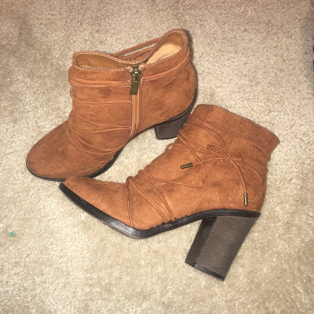 Suede ankle boots